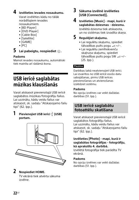 Sony HT-CT790 - HT-CT790 Istruzioni per l'uso Lettone