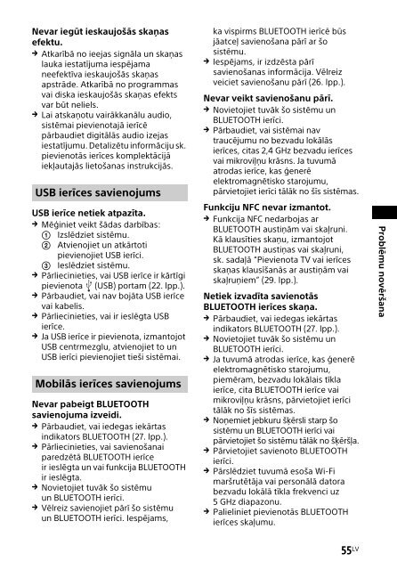 Sony HT-CT790 - HT-CT790 Istruzioni per l'uso Lettone