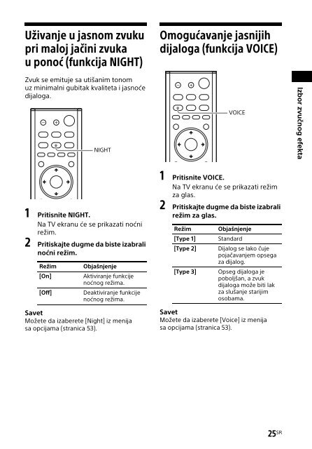 Sony HT-CT790 - HT-CT790 Istruzioni per l'uso Serbo