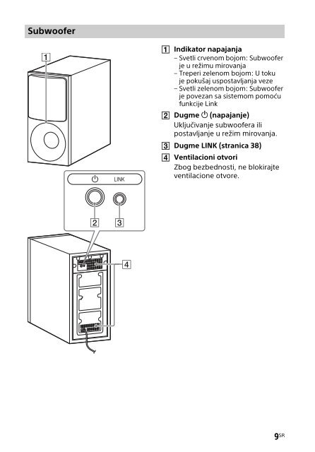 Sony HT-CT790 - HT-CT790 Istruzioni per l'uso Serbo