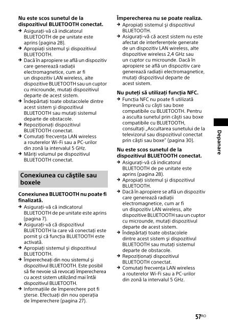 Sony HT-CT790 - HT-CT790 Istruzioni per l'uso Rumeno