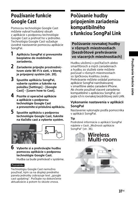 Sony HT-CT790 - HT-CT790 Istruzioni per l'uso Slovacco