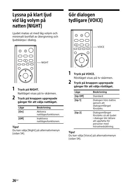 Sony HT-CT790 - HT-CT790 Istruzioni per l'uso Svedese
