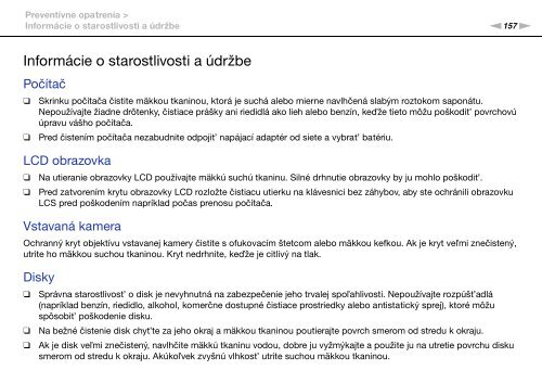 Sony VPCZ13M9E - VPCZ13M9E Mode d'emploi Slovaque