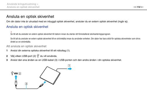 Sony VPCZ13M9E - VPCZ13M9E Mode d'emploi Su&eacute;dois