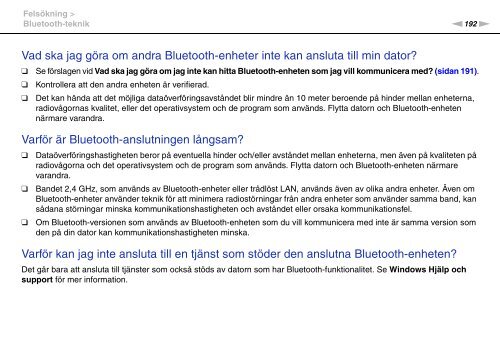 Sony VPCZ13M9E - VPCZ13M9E Mode d'emploi Su&eacute;dois