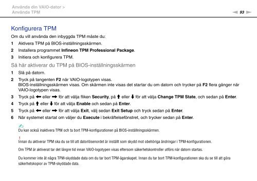 Sony VPCZ13M9E - VPCZ13M9E Mode d'emploi Su&eacute;dois