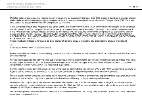 Sony VPCZ13M9E - VPCZ13M9E Mode d'emploi Roumain