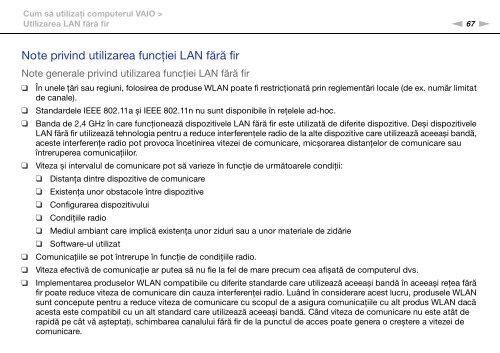 Sony VPCZ13M9E - VPCZ13M9E Mode d'emploi Roumain