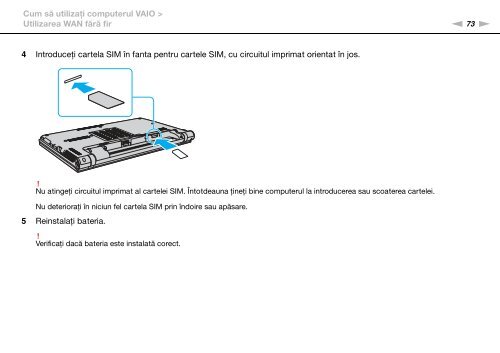 Sony VPCZ13M9E - VPCZ13M9E Mode d'emploi Roumain