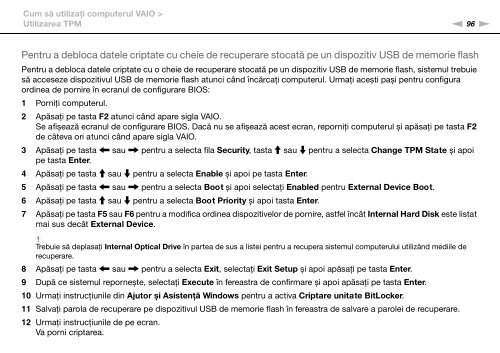 Sony VPCZ13M9E - VPCZ13M9E Mode d'emploi Roumain