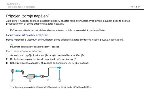 Sony VPCZ13M9E - VPCZ13M9E Mode d'emploi Tch&egrave;que