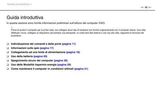 Sony VPCZ13M9E - VPCZ13M9E Mode d'emploi Italien