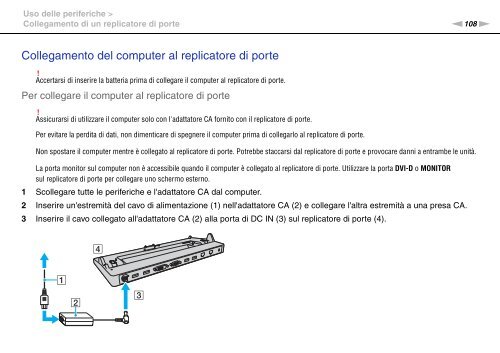 Sony VPCZ13M9E - VPCZ13M9E Mode d'emploi Italien