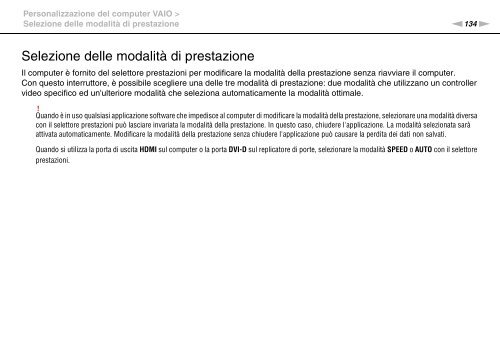 Sony VPCZ13M9E - VPCZ13M9E Mode d'emploi Italien