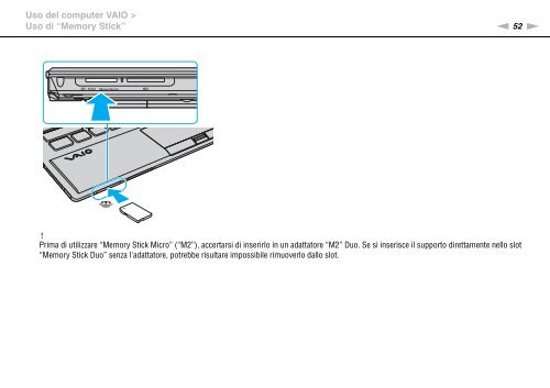 Sony VPCZ13M9E - VPCZ13M9E Mode d'emploi Italien