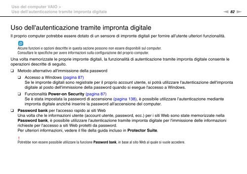 Sony VPCZ13M9E - VPCZ13M9E Mode d'emploi Italien