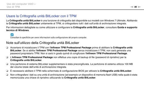 Sony VPCZ13M9E - VPCZ13M9E Mode d'emploi Italien