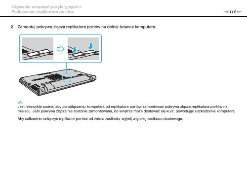 Sony VPCZ13M9E - VPCZ13M9E Mode d'emploi Polonais