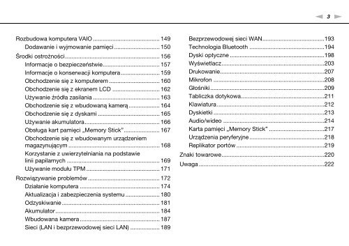 Sony VPCZ13M9E - VPCZ13M9E Mode d'emploi Polonais