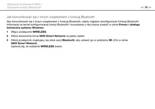 Sony VPCZ13M9E - VPCZ13M9E Mode d'emploi Polonais