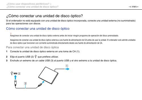 Sony VPCZ13M9E - VPCZ13M9E Mode d'emploi Espagnol