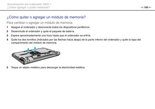 Sony VPCZ13M9E - VPCZ13M9E Mode d'emploi Espagnol