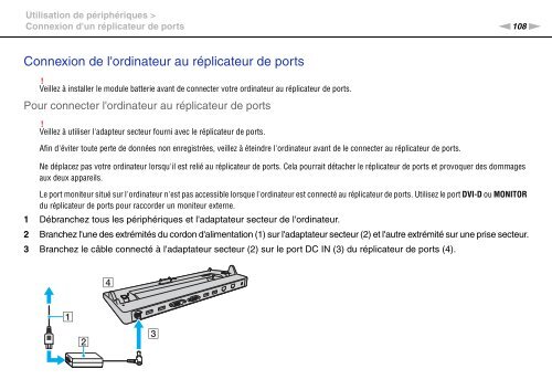 Sony VPCZ13M9E - VPCZ13M9E Mode d'emploi