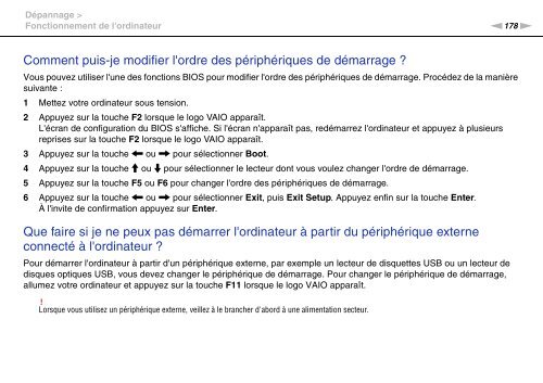 Sony VPCZ13M9E - VPCZ13M9E Mode d'emploi