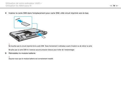 Sony VPCZ13M9E - VPCZ13M9E Mode d'emploi