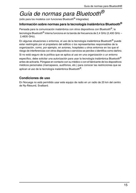 Sony VPCZ13M9E - VPCZ13M9E Documents de garantie Espagnol