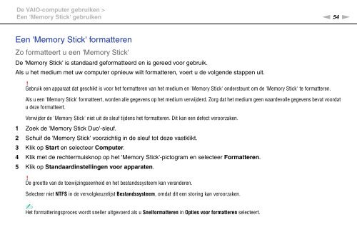 Sony VPCZ13M9E - VPCZ13M9E Mode d'emploi N&eacute;erlandais