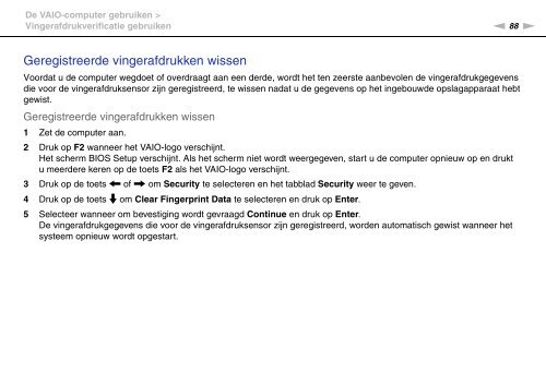 Sony VPCZ13M9E - VPCZ13M9E Mode d'emploi N&eacute;erlandais