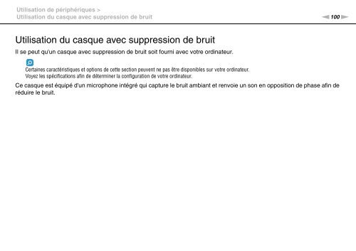 Sony VPCZ13M9E - VPCZ13M9E Mode d'emploi Fran&ccedil;ais