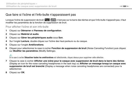 Sony VPCZ13M9E - VPCZ13M9E Mode d'emploi Fran&ccedil;ais