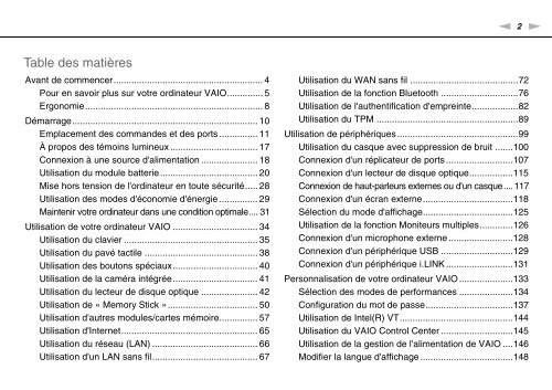 Sony VPCZ13M9E - VPCZ13M9E Mode d'emploi Fran&ccedil;ais