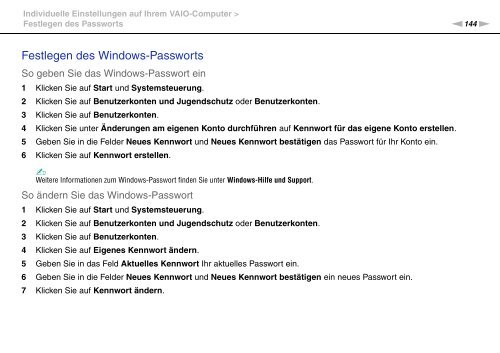 Sony VPCZ13M9E - VPCZ13M9E Mode d'emploi Allemand