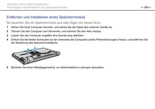 Sony VPCZ13M9E - VPCZ13M9E Mode d'emploi Allemand