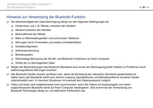 Sony VPCZ13M9E - VPCZ13M9E Mode d'emploi Allemand