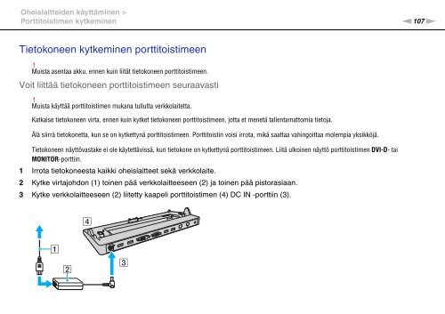 Sony VPCZ13M9E - VPCZ13M9E Mode d'emploi Finlandais