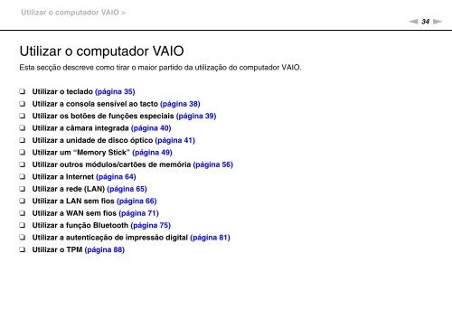 Sony VPCZ13M9E - VPCZ13M9E Mode d'emploi Portugais