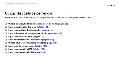 Sony VPCZ13M9E - VPCZ13M9E Mode d'emploi Portugais