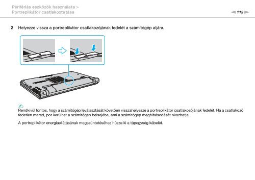 Sony VPCZ13M9E - VPCZ13M9E Mode d'emploi Hongrois