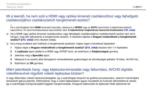 Sony VPCZ13M9E - VPCZ13M9E Mode d'emploi Hongrois