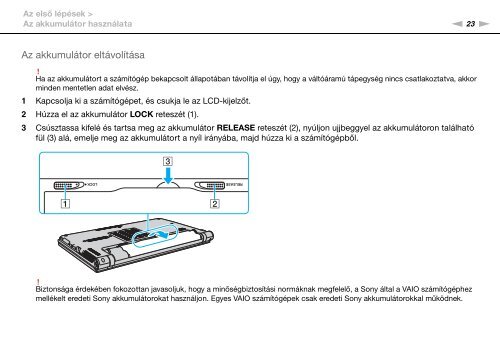 Sony VPCZ13M9E - VPCZ13M9E Mode d'emploi Hongrois