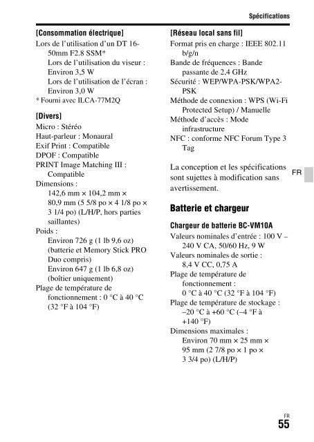 Sony ILCA-77M2M - ILCA-77M2M Mode d'emploi Espagnol