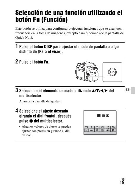 Sony ILCA-77M2M - ILCA-77M2M Mode d'emploi Espagnol