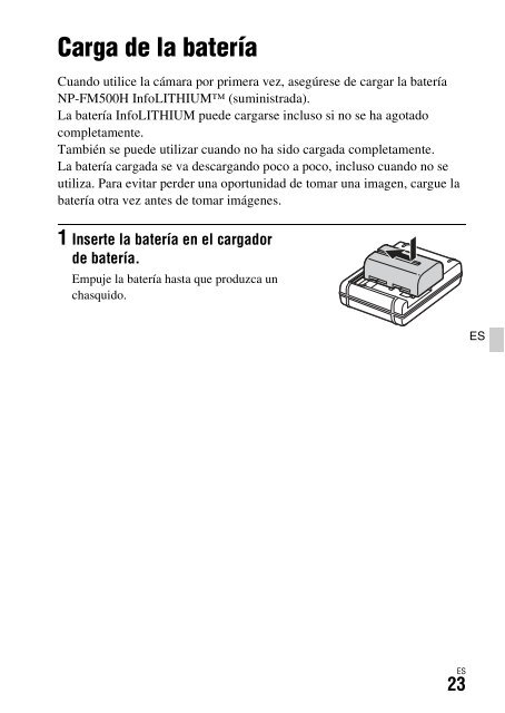 Sony ILCA-77M2M - ILCA-77M2M Mode d'emploi Espagnol