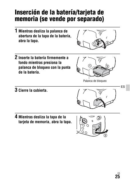 Sony ILCA-77M2M - ILCA-77M2M Mode d'emploi Espagnol