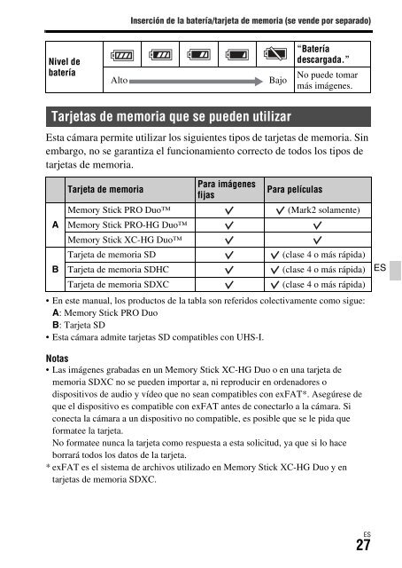 Sony ILCA-77M2M - ILCA-77M2M Mode d'emploi Espagnol